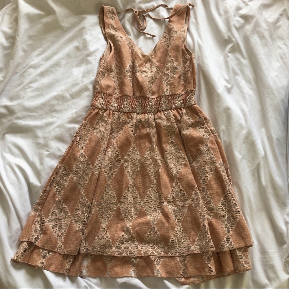 NWT Pink Lace Dress!